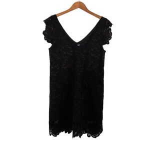 BB Dakota Jacqueline Lace Dress XS Black Fairy Whimsigoth Mini Dark Romantic